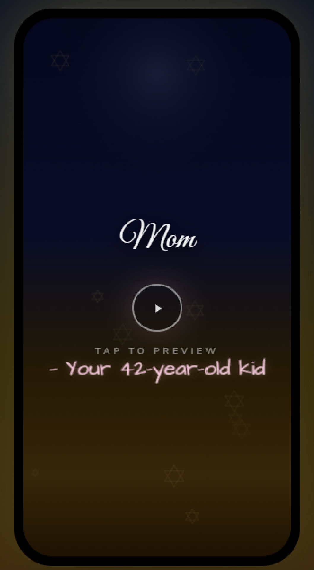 So Guilty Mother's Day card — Your 42-year-old kid