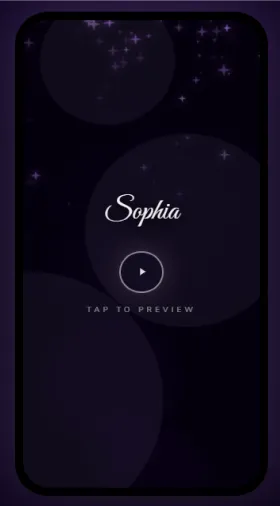 CinematicCard Her — Eternal theme preview