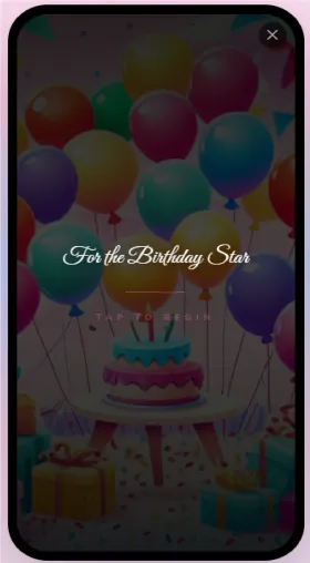 CinematicCard Kids Birthday theme preview