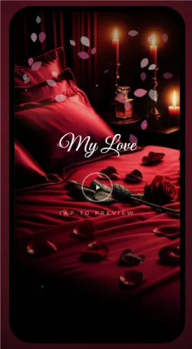 CinematicCard Her — Petals theme preview