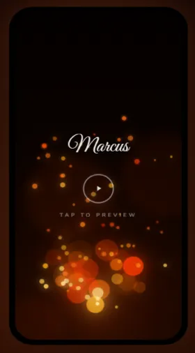 CinematicCard Him — Smolder theme preview