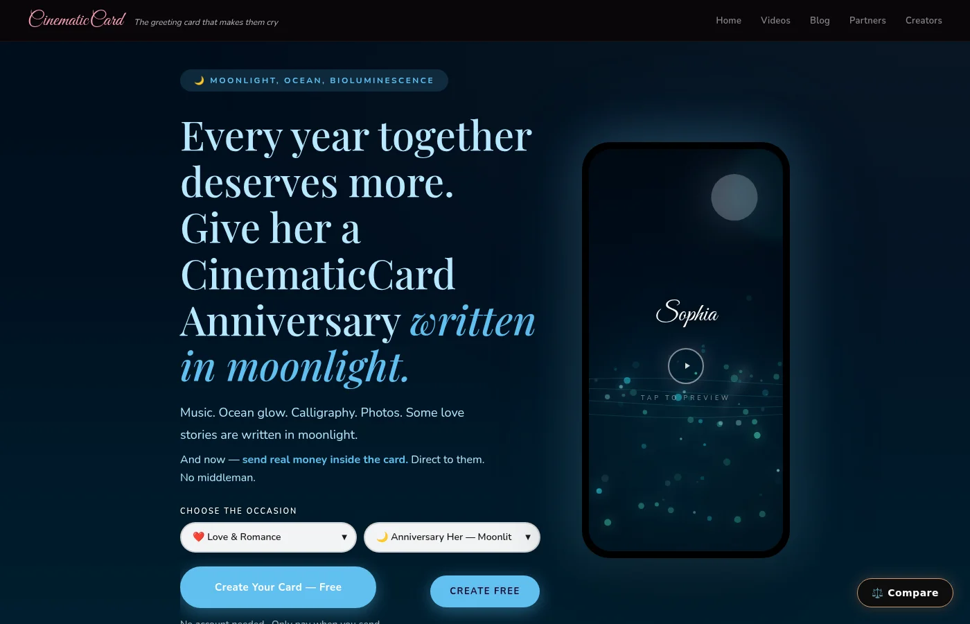 CinematicCard anniversary her moonlit preview