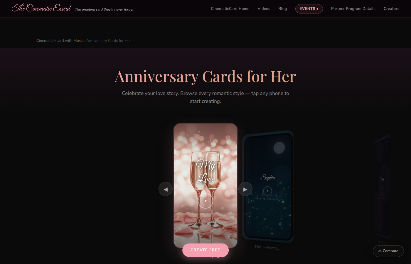 CinematicCard anniversary her preview