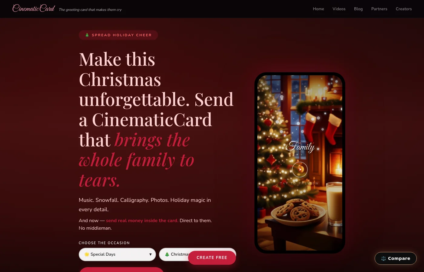 CinematicCard christmas preview