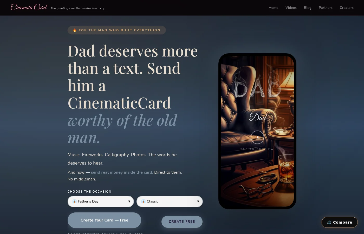 CinematicCard father preview