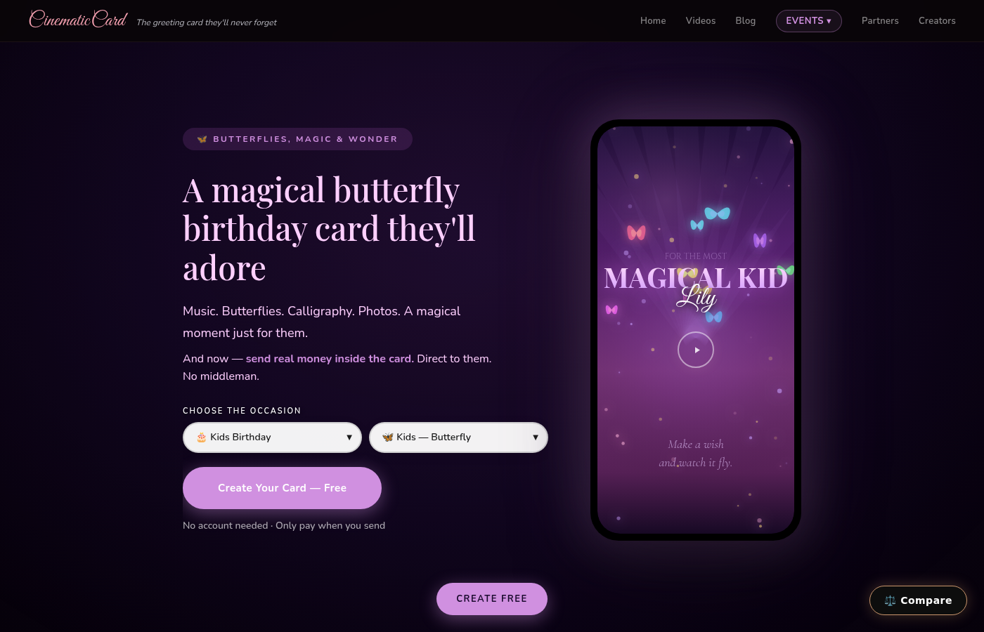 Send a Birthday Card Online Instantly (Create Free, Pay When You Send)
