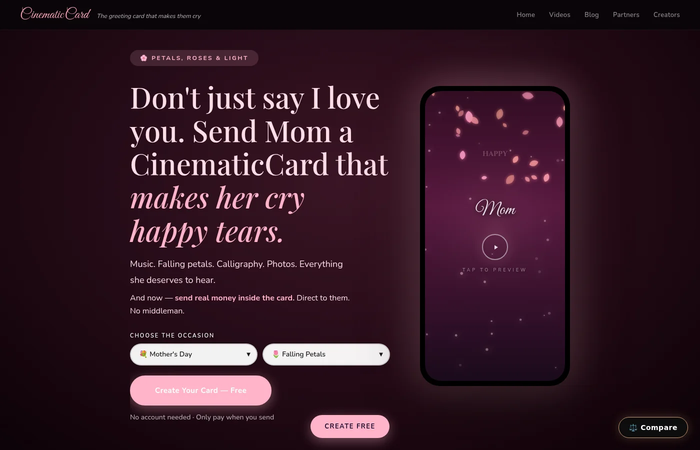 CinematicCard mother garden preview