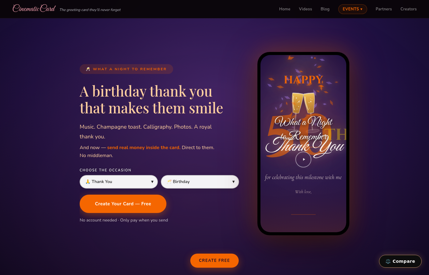 Teacher appreciation gift ideas featuring cinematic digital cards with photos and music