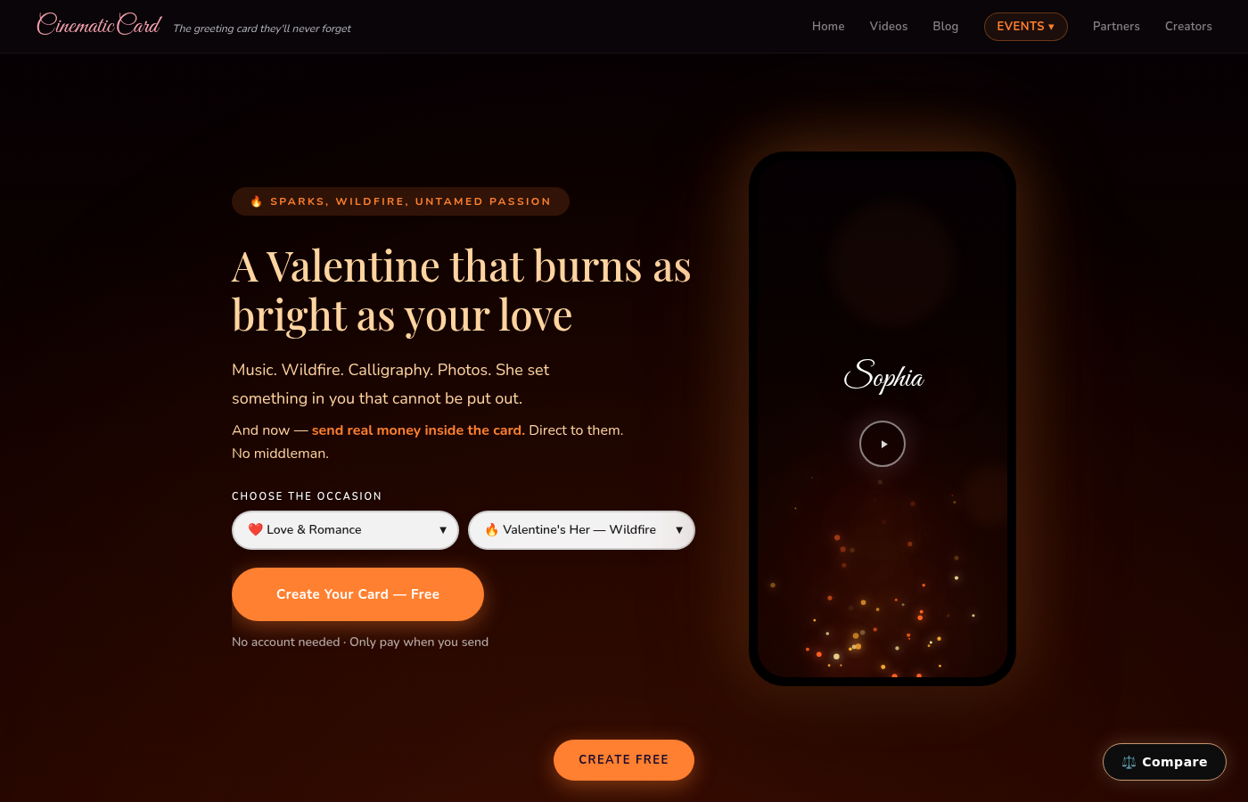 Valentine's Day Card with Animations That Set the Mood