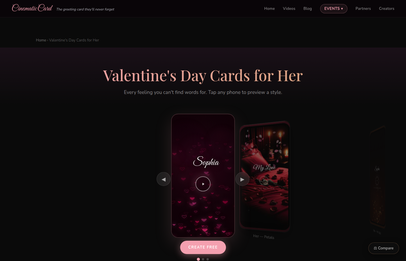 CinematicCard vs Moonpig: Photo Template vs Cinematic Experience